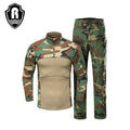 Camouflage Jacket Hot Sale Men's Frog Suit of Uniform Long Sleeve Breathable Training Frog Tactical Set