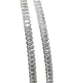 2023 New Necklace Jewelry Collection 925 Sterling Silver Iced Out Rectangle CZ Roll Chain