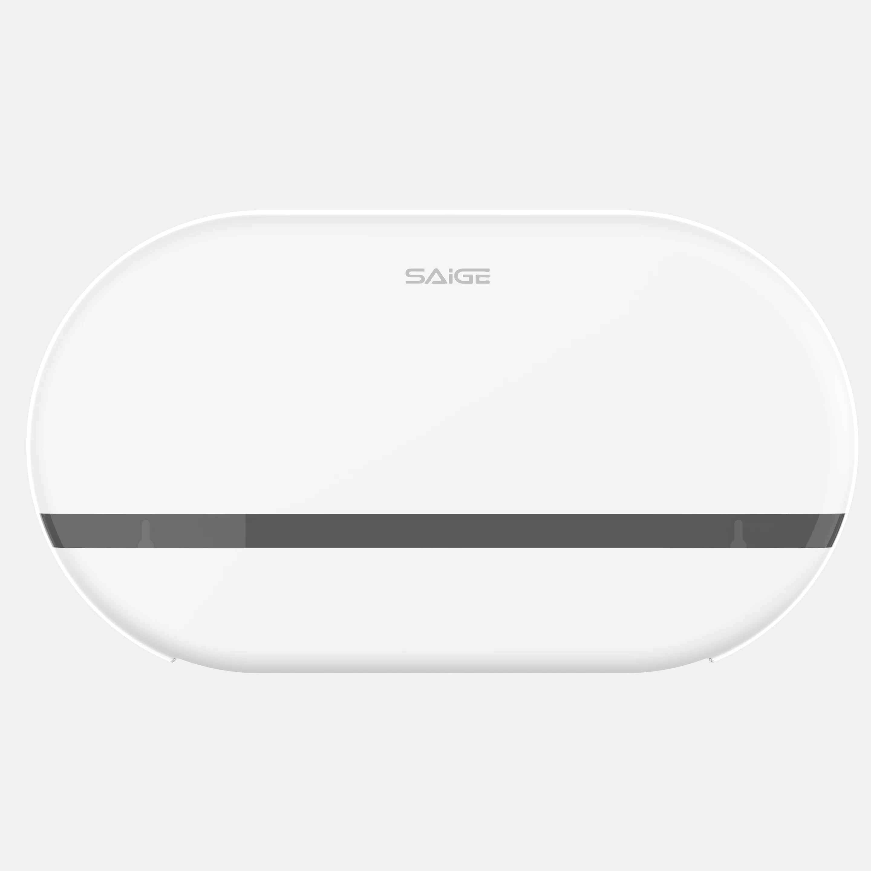 Saige Wall Mounted Toilet Double Paper Towel Dispenser With Phone Shelf