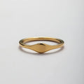 YF3570 Fashion Minimalist Waterproof Jewelry 18K Gold Plated Stainless Steel Statement Blank Geometric Ring for Women
