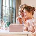 Custom PU Leather Waterproof Makeup Bag Zipper Fashionable Portable for Toiletry Pouch Organizer for Women Travel Cosmetic Brush