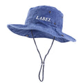 Wholesale Fishing UV Sun Wide Brim Boonie Fishing Hat Embroidery Logo Custom Bucket Hat With String