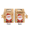 Christmas Craft Shopping White Cardboard Paper Bag Brown Kraft  Christmas Paper Bag With Handle Stock