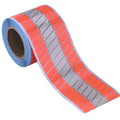 High Visibility Silver Reflective Heat Transfer Vinyl Iron on Tape for Clothing Fluorescent Red Striped/Yellow Stripe