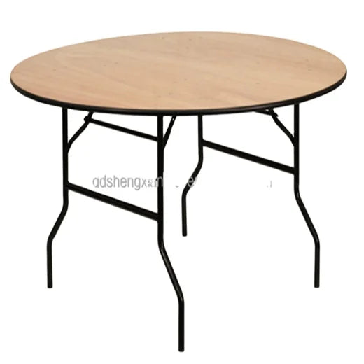 Modern Design Aluminum Frame Wood Table Durable Folding for Outdoor Dining Kitchen Use China Factory's Quality Product Wholesale