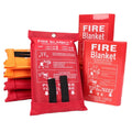 Customization Fiberglass Fireproof Emergency Fire Blanket 1m X 1m CE Certified 550C Resistant for Home Kitchen & Public Places