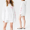 Discount Oversized Fleece Quality Heavyweight Pullover Plus Size Women Cotton Sweatshirt Stringless 3d Puff Printed Hoodies