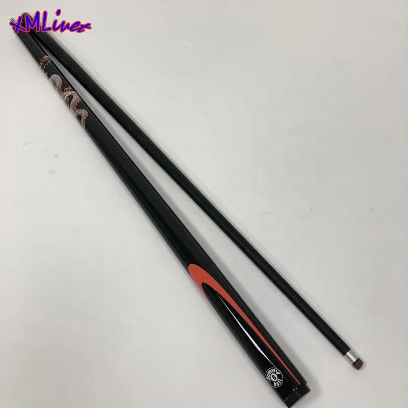 Xmlivet Black Color 9.5mm Carbon+wooden Snooker Cue Sticks 58inch Pool Billiards Cues Can Customized Billiards Accessories