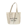 English Alphabet Shopping Tote Bag Cotton Canvas Bags with Custom Printed logo