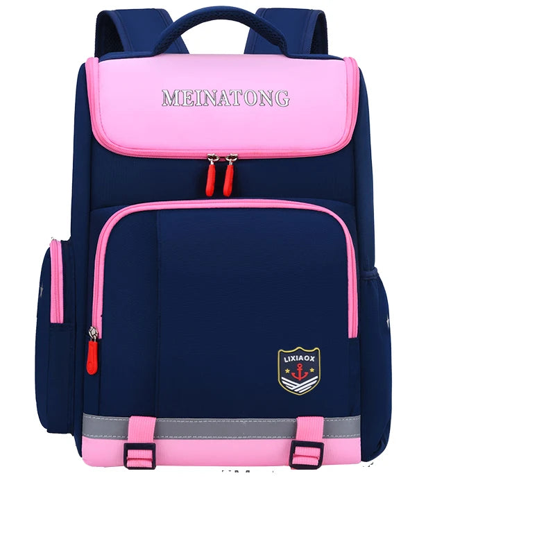 Girl Weight Reduction Light Schoolbag From Grade One to Six Korean Version of Weight Reduction Primary School Boys Backpack