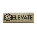 Zinc Alloy Furniture Metal Flat Backside Metal Name Plate Custom Logo Stamped Metal Furniture Label Tags with Sticker