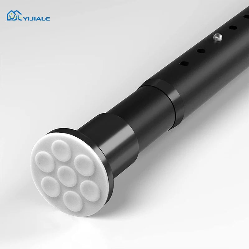 Leading Manufacturer Telescopic Curtain Rods Wholesale Clothes Pole No Drilling Adjustable Customized Steel Curtain Rod