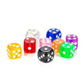 Bulk Wholesale Clear Colorful Standard Size Rounded Square D6 Melamine Dice 16mm Verified Supplier for Right Angle Games