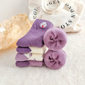 Autumn and Winter Women's Padded Thickened Warm Wool Towel Socks Cotton Cute Cartoon Japanese Embroidery Mid-calf Sport Socks