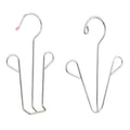 Shoes Drying Hanger Rack with 2 Hooks Stainless Steel Hanging Shelf Organizer Eco-Friendly Space Saving Home Wardrobe Storage