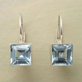 Vintage Blue Crystal Earrings Creative Inlay Design European American Style Fashion Jewelry