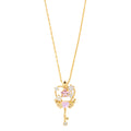 Japanese Korean Girls Fashion Trend Zircon Necklace Artistic Sense Zirconia Star Heart Pendant Chain Necklace for Women