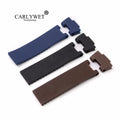 25*12mm Sport Waterproof Silicone Rubber Replacement Wrist Watch Band Strap Belt Black Brown Blue Breathable for Ulysse Nardin