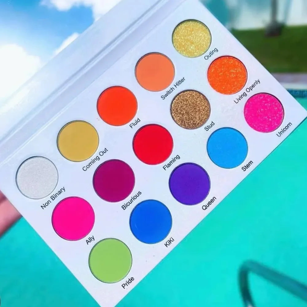 15 Colors Private Label Vegan Eyeshadow Palette Custom Personalized