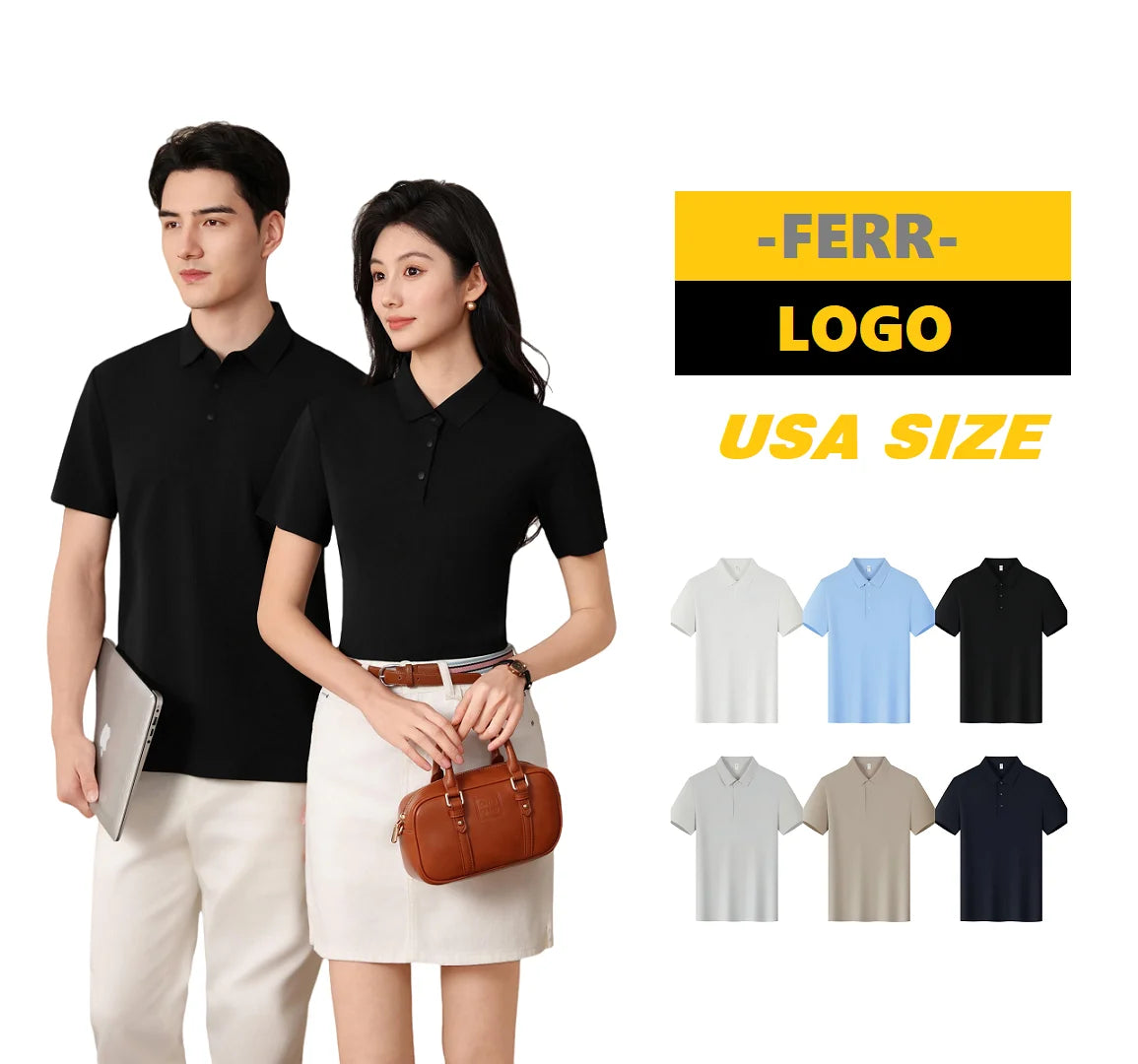 Best-Selling Men's  Polo Shirt Supports Custom Design  Ideal for Corporate Uniforms and Golf Polos.casual Style Polo Shirts