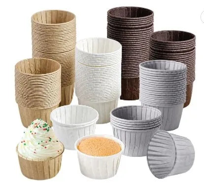 Single Wall Disposable Biodegradable Craft Paper Souffle Portion Cup Small Sauce Cup for Use with Sugar