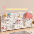 Single-Tier Foldable PP Material Storage Rack No-Hole Punching Plastic Desktop Organizer Space-Saving No-Hole Punching Shelf