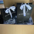Custom Black Paper Bags With Your Own Logo Package Paper Gift Bag Black Paper Bags