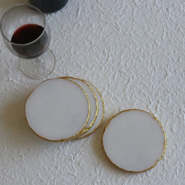 Exquisite Different Types Tea Coffee Wedding Thick White Biodegradable Coasters