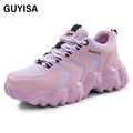 GUYISA Pink Sports Series EVA Soles Women's Newly Designed Work Safety Shoes