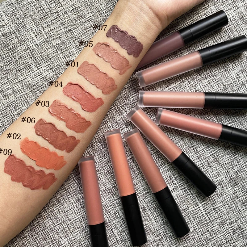 Private Label Long Lasting Waterproof Lipstick Non Dry Lip Velvet Matte Lipstick