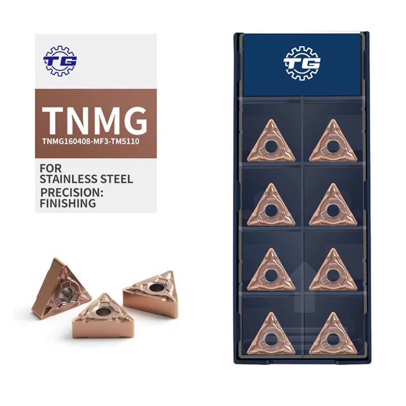 TNMG160408-MF3-TM5110 Indexable Steel Carbide Inserts Chamfer Medium Cutting Profile OEM Carbide Inserts