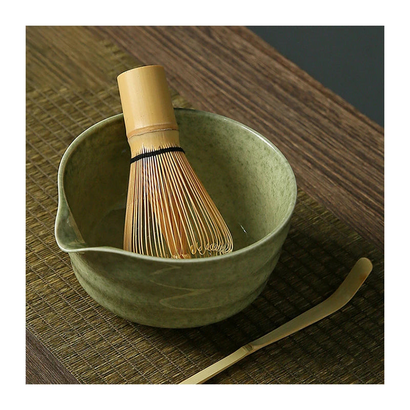 Factory Stock Matcha Green Tea Bowl With Spout Bamboo Matcha Tea Whisk Porcelain Matcha Bowl Ceramic Matcha Bowl Handmade Japan