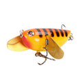 The Newest 6cm 12.6g 3D Eyes Hard Popper With Graceful Spoons Lures for Saltwater Freshwater Topwater Popper
