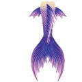 Hot Sale High-End Mermaid Tail Swim Fins 2 Piece Set with Monofin Flipper Waterproof Quick Dry Print Pattern Plus Size Swimming