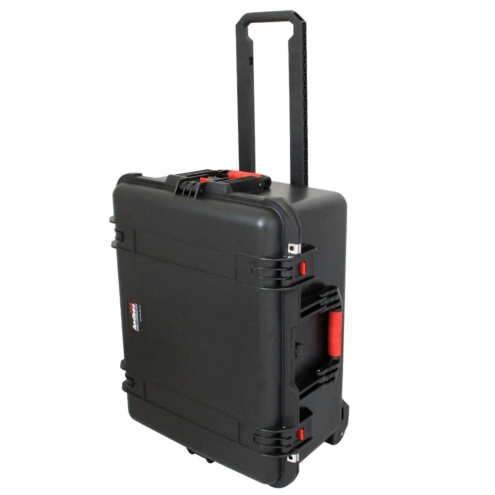 Wheeled Hard Plastic Case with Foam for Electronics Equipment Cameras Tools