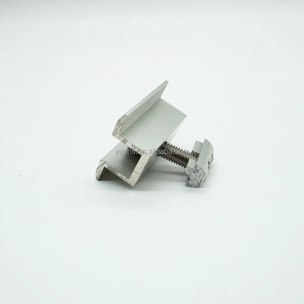 Yuens 30mm 35mm 40mm Solar Panel Bracket Aluminum Mounting Component OEM Service Multiple Easy Install Roof Rack Panel Mid Clamp