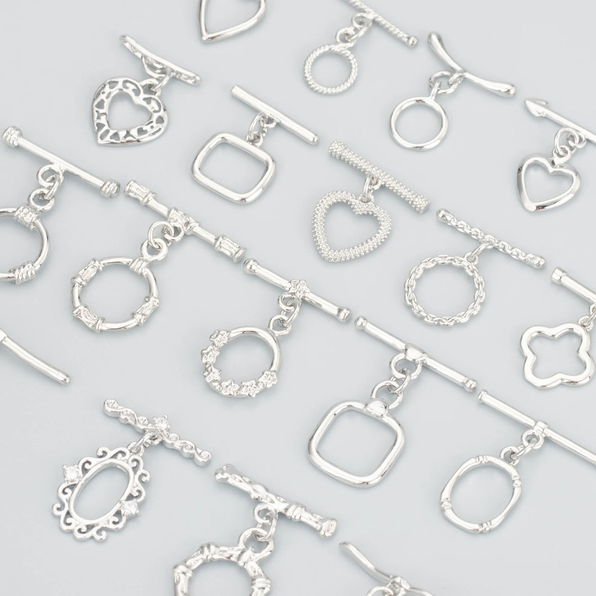 M857 10 Pcs/Lot DIY Necklace Bracelet Jewelry Making Accessories Wholesale Silver Chain Connectors Copper Material