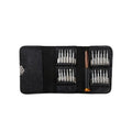 25 in 1 Leather Bag Type Black Convenient Carrying Multiple Kit Mobile Phone Electric Magnetic Precision Screwdriver Set