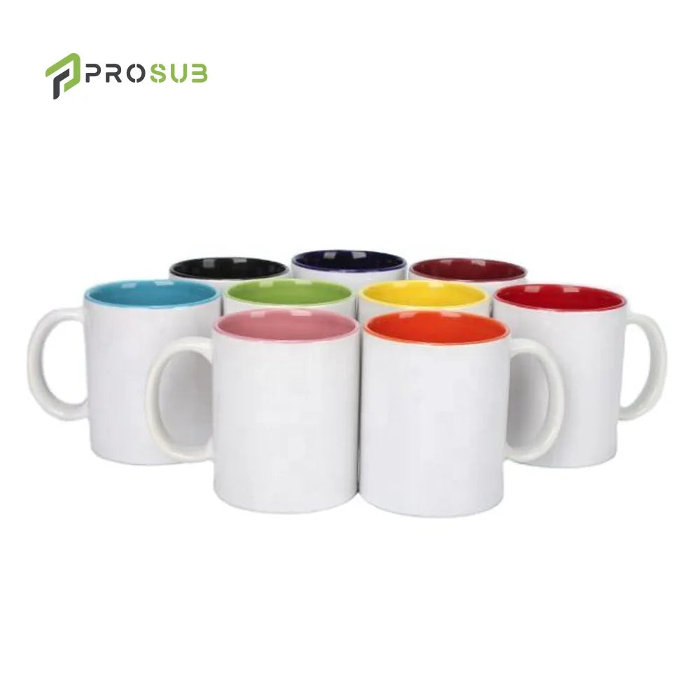 Prosub Inner Colorful Ceramic Cup 11 oz Blank Sublimation Ceramic Mug