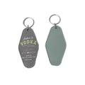 Custom Logo Vintage Motel Key Chain Blank Plastic Key Holder with UV and Offset Printing for Promotion Iron Metal Type
