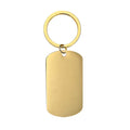 Personalized Custom Engraved Gold Plated Stainless Steel Heart Luxury Multi-Color Options ODM/OEM Pet Dog Tag Keychain
