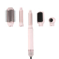 SMET 5 in 1 Hair Styler One Step Blow Brush Set Hot Air Comb Curler With Interchangeable Brush Rotate Head Hair Dryer Brush