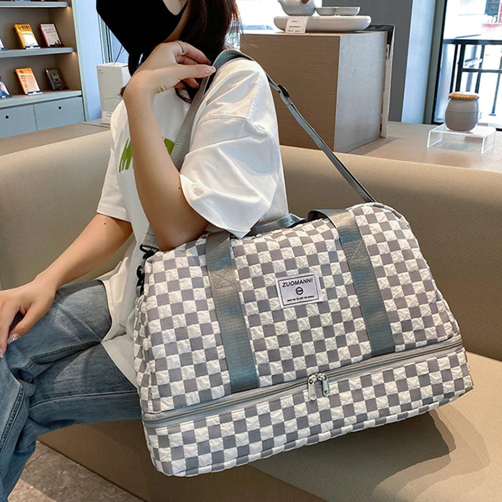 2025 Outdoor Travel Large Capacity Multifunctional One Shoulder Handbag Fashion Style Holiday Clothing Storage Bag for Travel