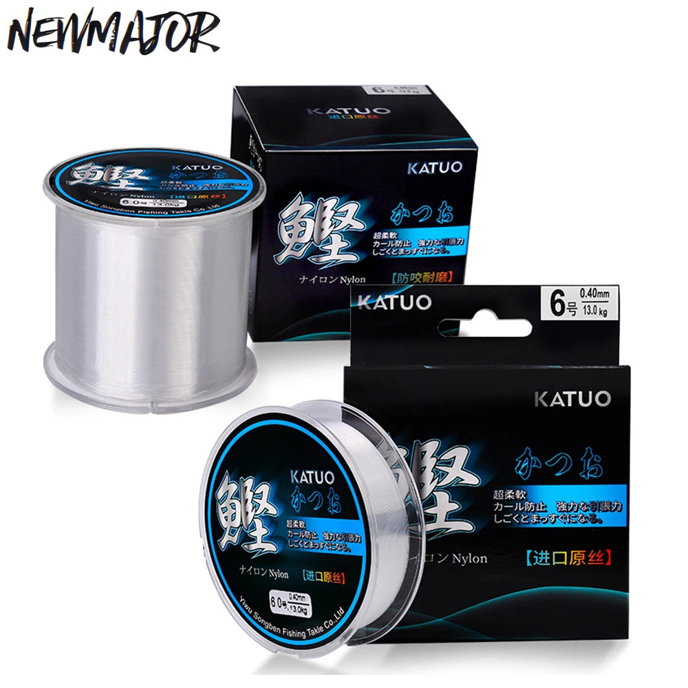 NEWMAJOR 100m/500m 0.18-0.5mm 5.73-43lb 1.2#-8# Nylon Monofilament High Strength Durable Long Casting Fishing Line for Fishing