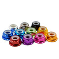 Colorful Alloy Aluminum Hex Flange Nut Nylon Anti-loosening Flange Nut M2M3M4M5M6