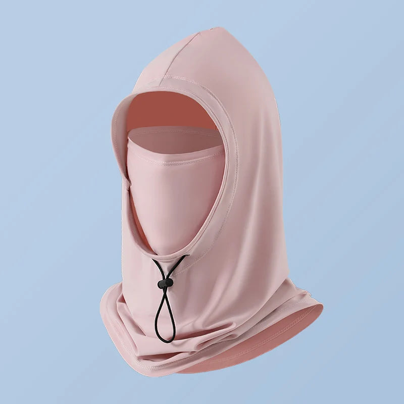 Custom Man Breathable Uv protection Anti Sun Women Motorcycle Driving Unisex Hoodies Summer Full Face Mask Hat