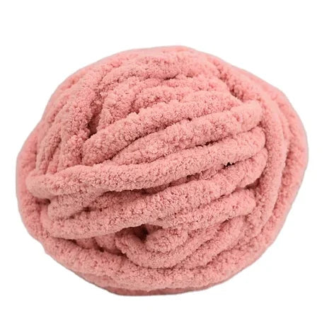 Wholesale 100% Polyester Super Soft Thick Fluffy Chenille Yarn High Tenacity Hand Crochet Hand Knitting Chunky with Dyed Pattern