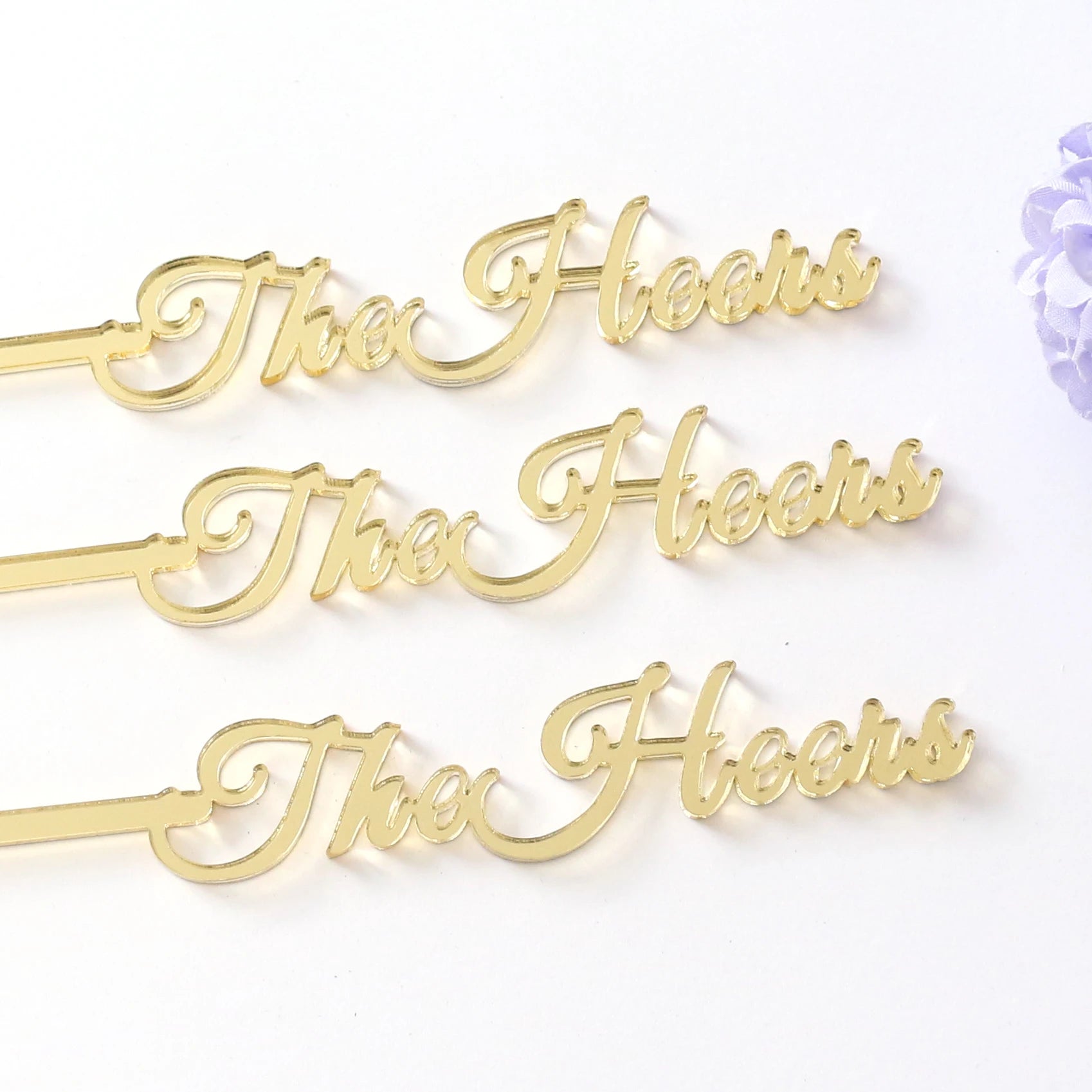 Laser Cut Acrylic Names Drink Stirrers Customized Stir Sticks Ornament Christmas Decorations Swizzle Sticks Cocktail Stirrers