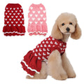 Wholesale Hot pink Red Custom Cable Knit Dog Sweaters