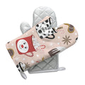 Topjlh Kitchen Essentials Heat Insulating Glove protection Sublimation Blank DIY Kitchenware Gloves Oven Glove Double Hands